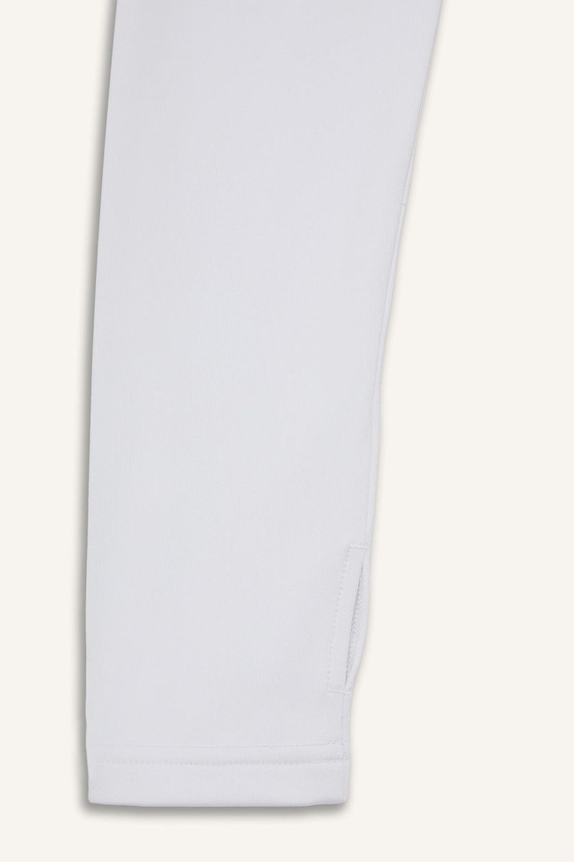 FEMME Blanc T-shirt de sport slim à manches longues et col montant zippé de DeFactoFit