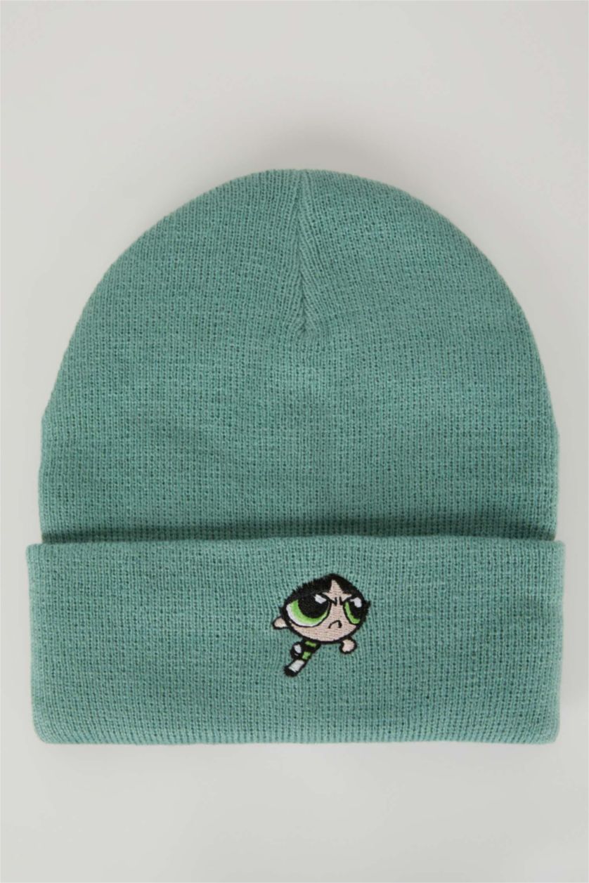 FEMME Vert Bonnet d'hiver Powerpuff Girls (Fournisseur) Femme