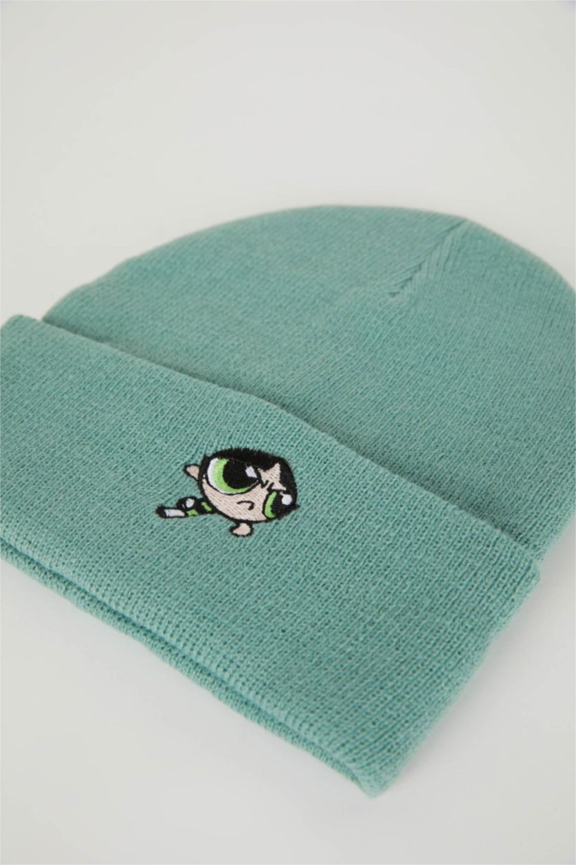 FEMME Vert Bonnet d'hiver Powerpuff Girls (Fournisseur) Femme
