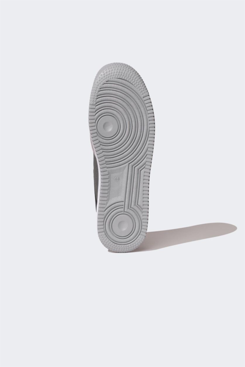 Erkek Karma Erkek Düz Taban Bağcıklı Suni Deri Sneaker