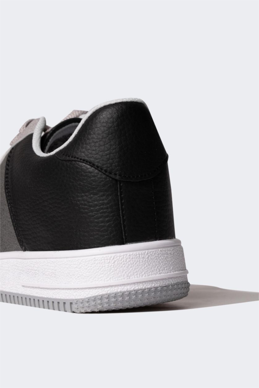 Erkek Karma Erkek Düz Taban Bağcıklı Suni Deri Sneaker