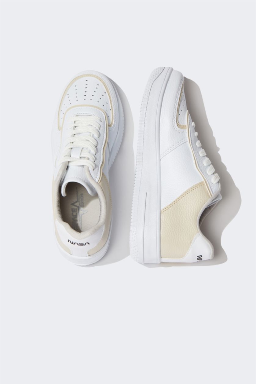 Kadın Bej Kadın Nasa Sneaker Spor Ayakkabı