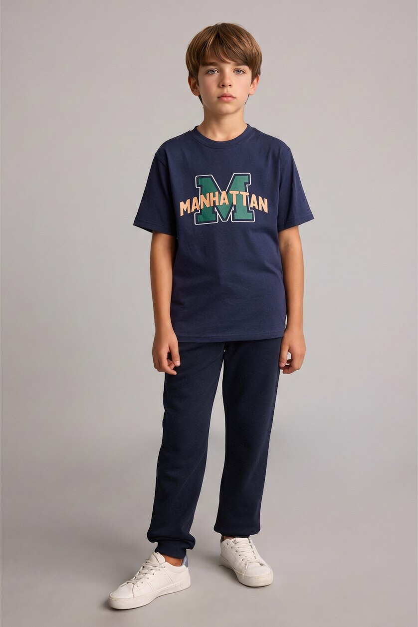 BOYS & TEENS NAVY Regular Fit Trousers