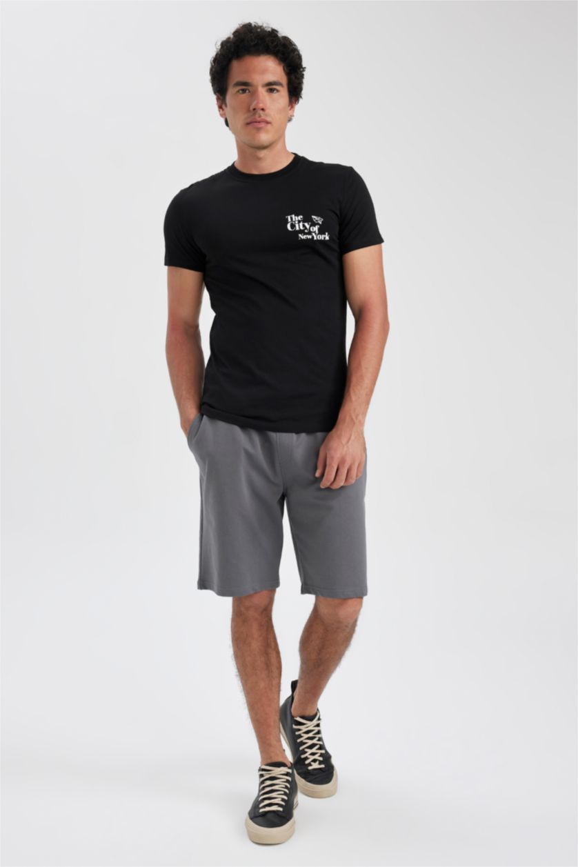 MAN Anthracite Regular Fit Thin Sweatshirt Fabric