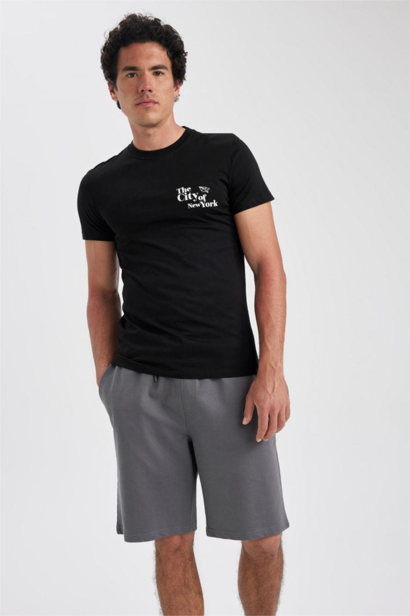 MAN Anthracite Regular Fit Thin Sweatshirt Fabric