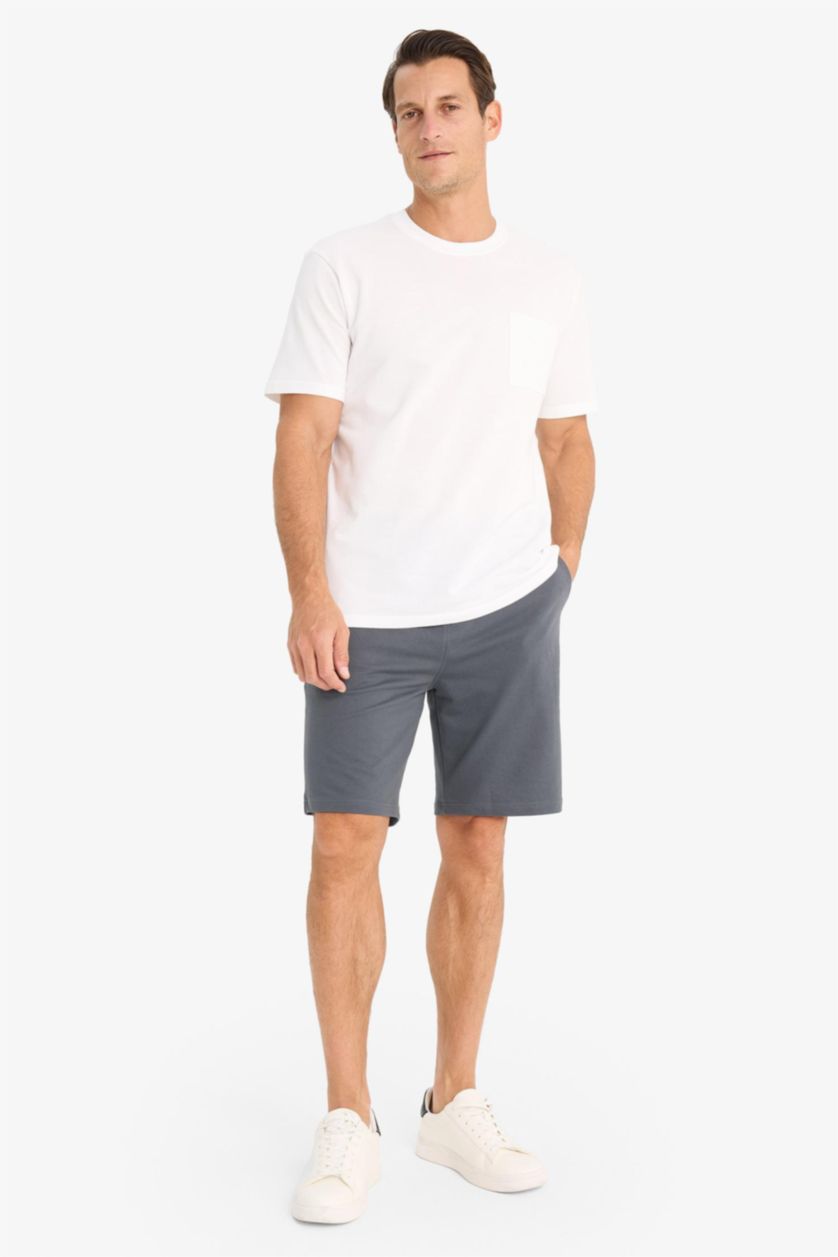رجال أنثرا Slim Fit Thin Sweatshirt Fabric Shorts
