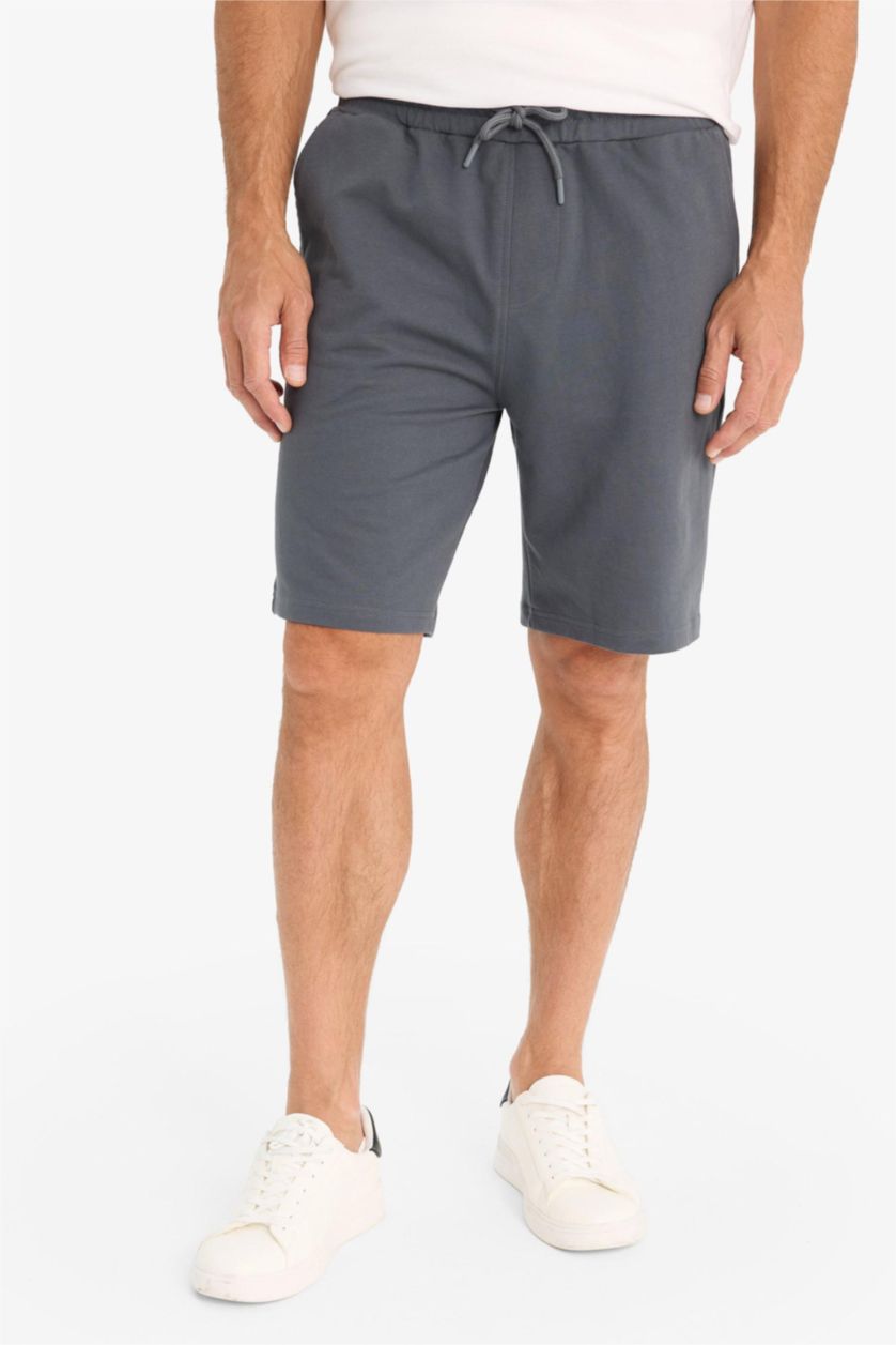 رجال أنثرا Slim Fit Thin Sweatshirt Fabric Shorts