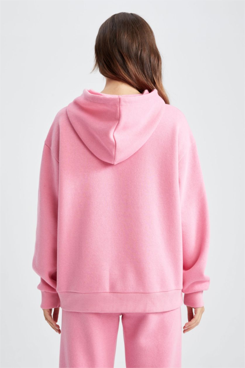 WOMAN Pink Regular Fit Sweatshirt