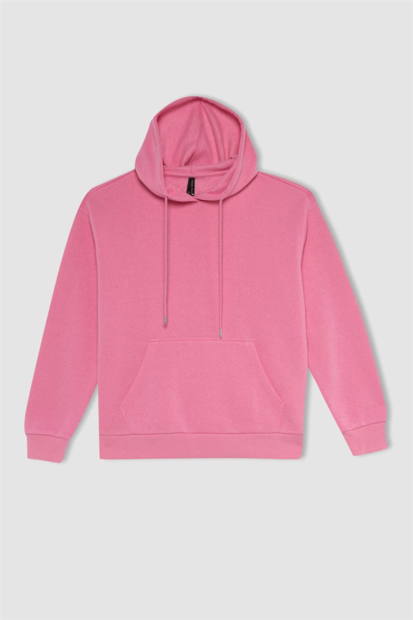 WOMAN Pink Regular Fit Sweatshirt