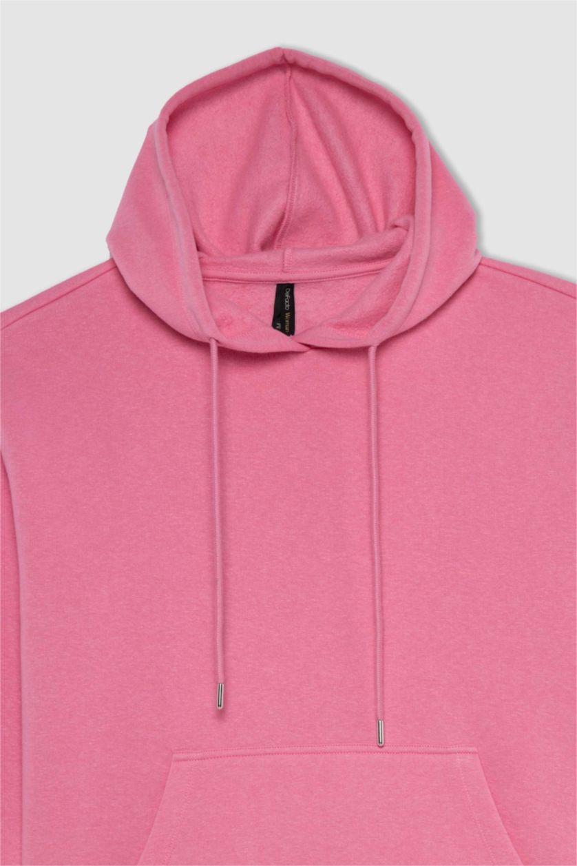 WOMAN Pink Regular Fit Sweatshirt