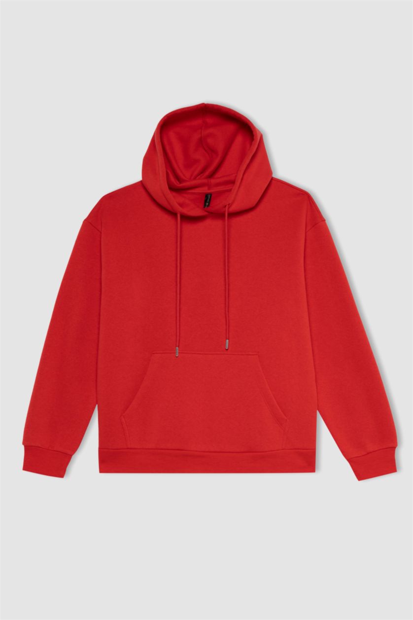 FEMME Rouge Sweat À Capuche Regular Fit İmprimé