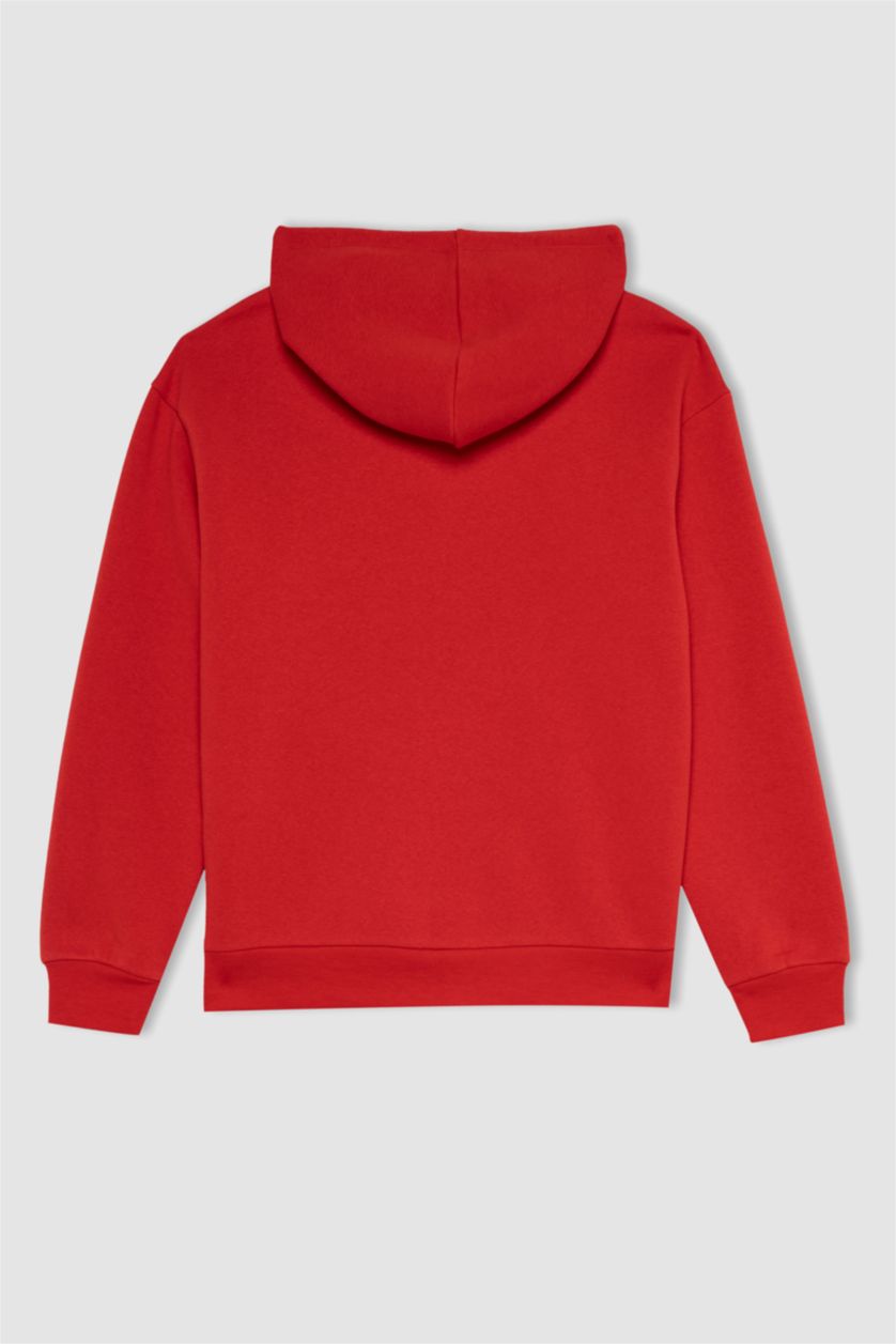 FEMME Rouge Sweat À Capuche Regular Fit İmprimé