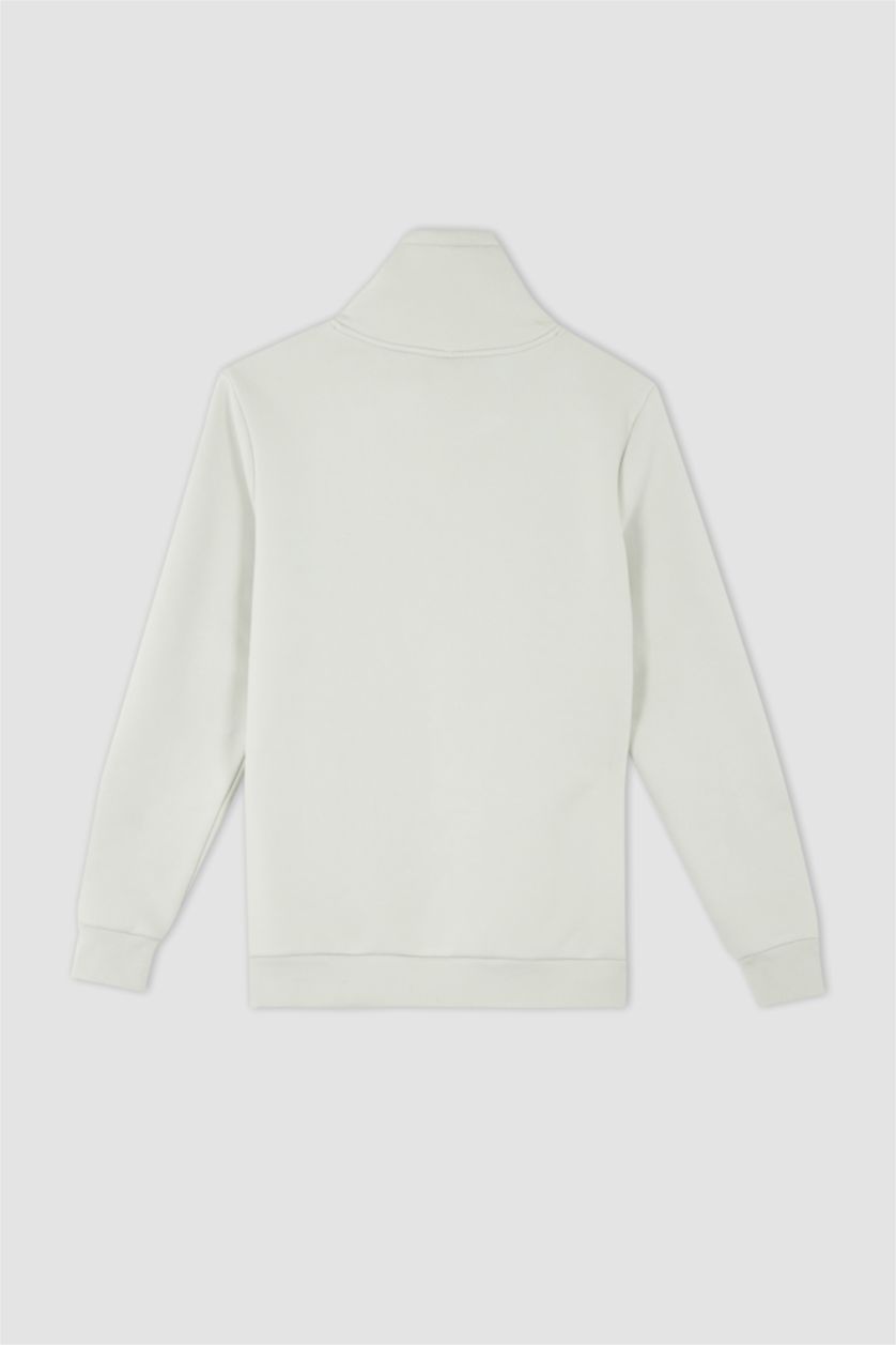 HOMME Beige Regular Fit Sweatshirt