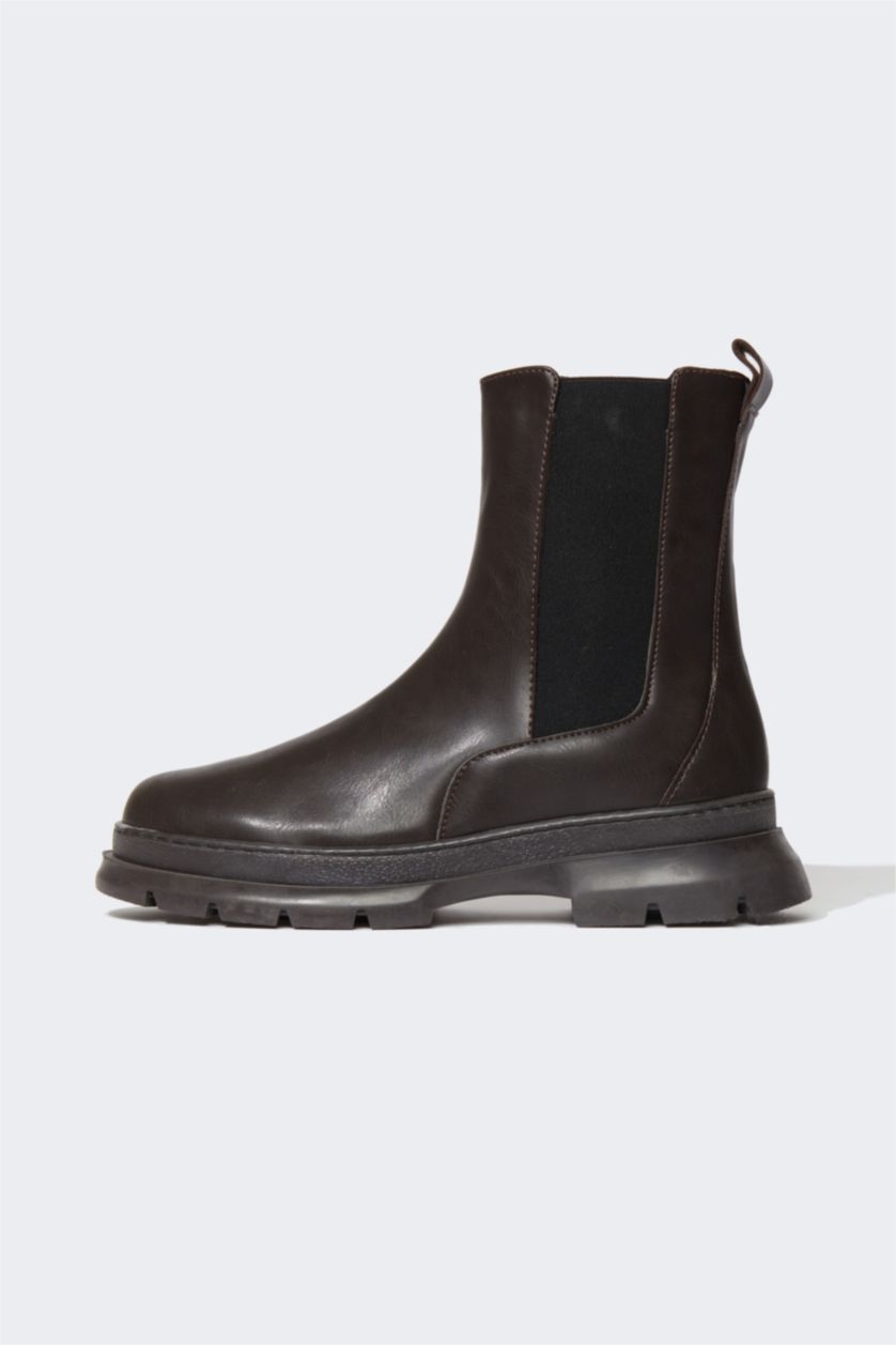 FEMME Marron Bottes Semelle Épaisse Femme