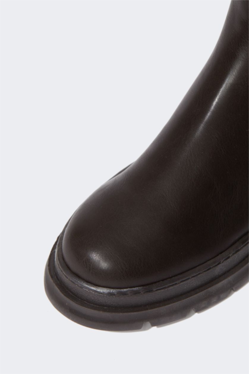 FEMME Marron Bottes Semelle Épaisse Femme