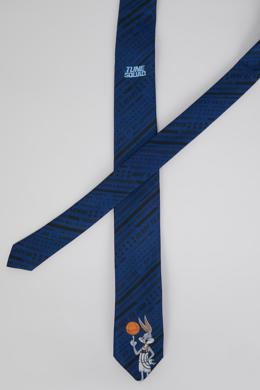 MAN Black Men's Space Jam Licensed Tie
