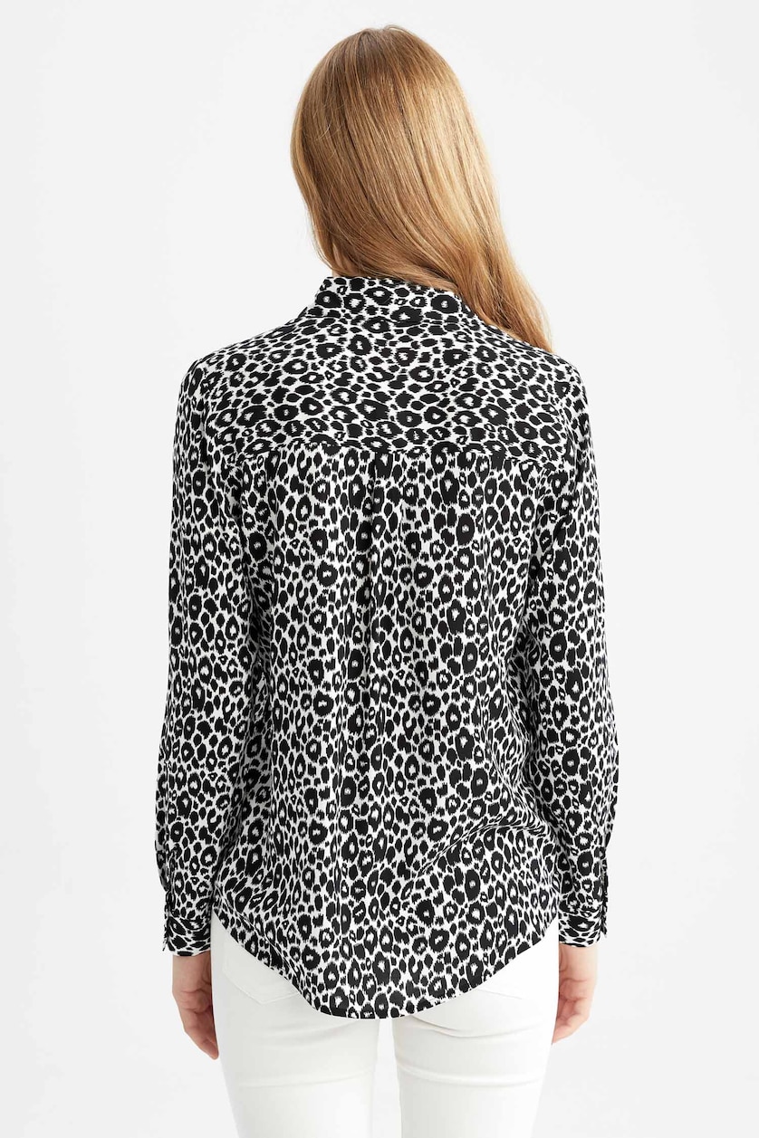 نساء بيج فاتح Regular Fit Long Sleeve Tunic
