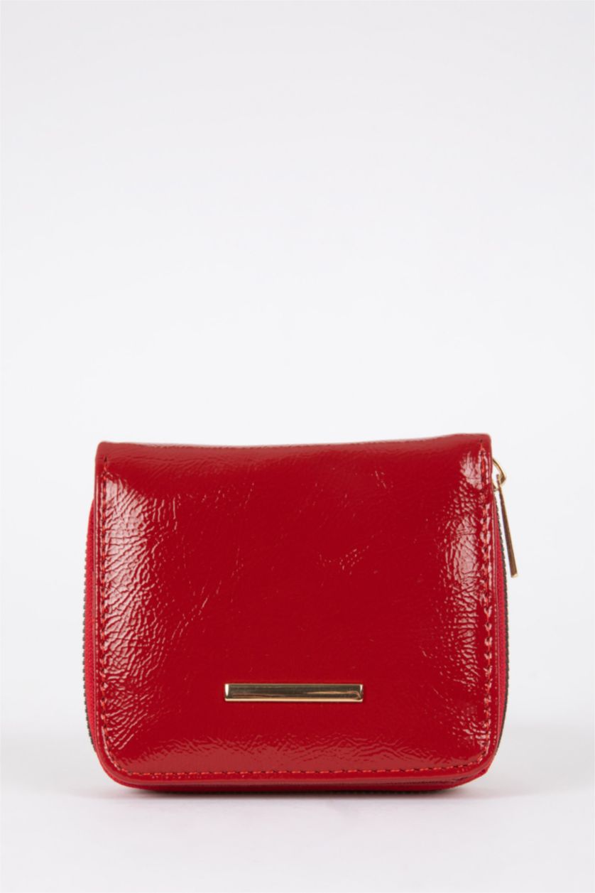 WOMAN Red Faux Leather Wallet