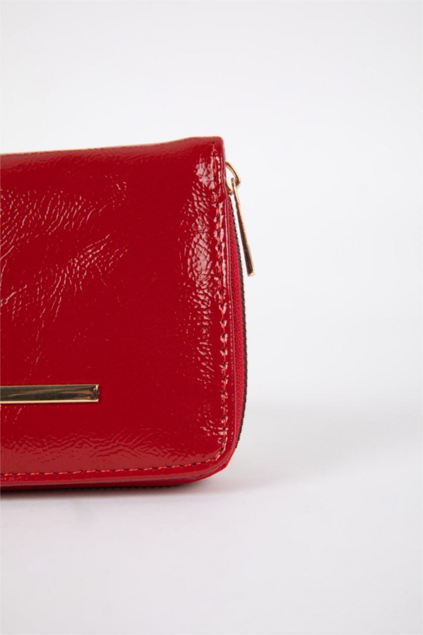 WOMAN Red Faux Leather Wallet