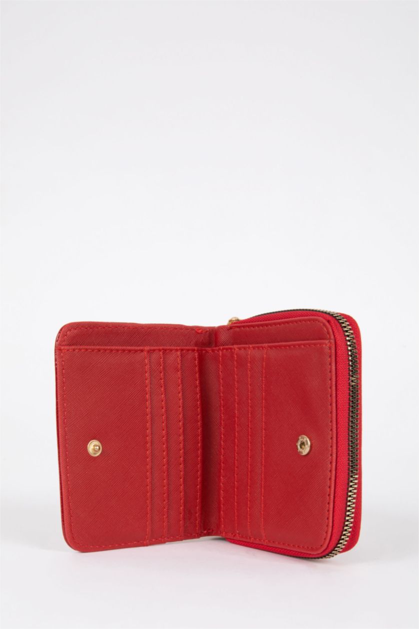 WOMAN Red Faux Leather Wallet