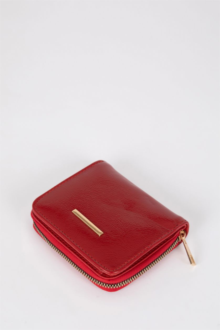 WOMAN Red Faux Leather Wallet