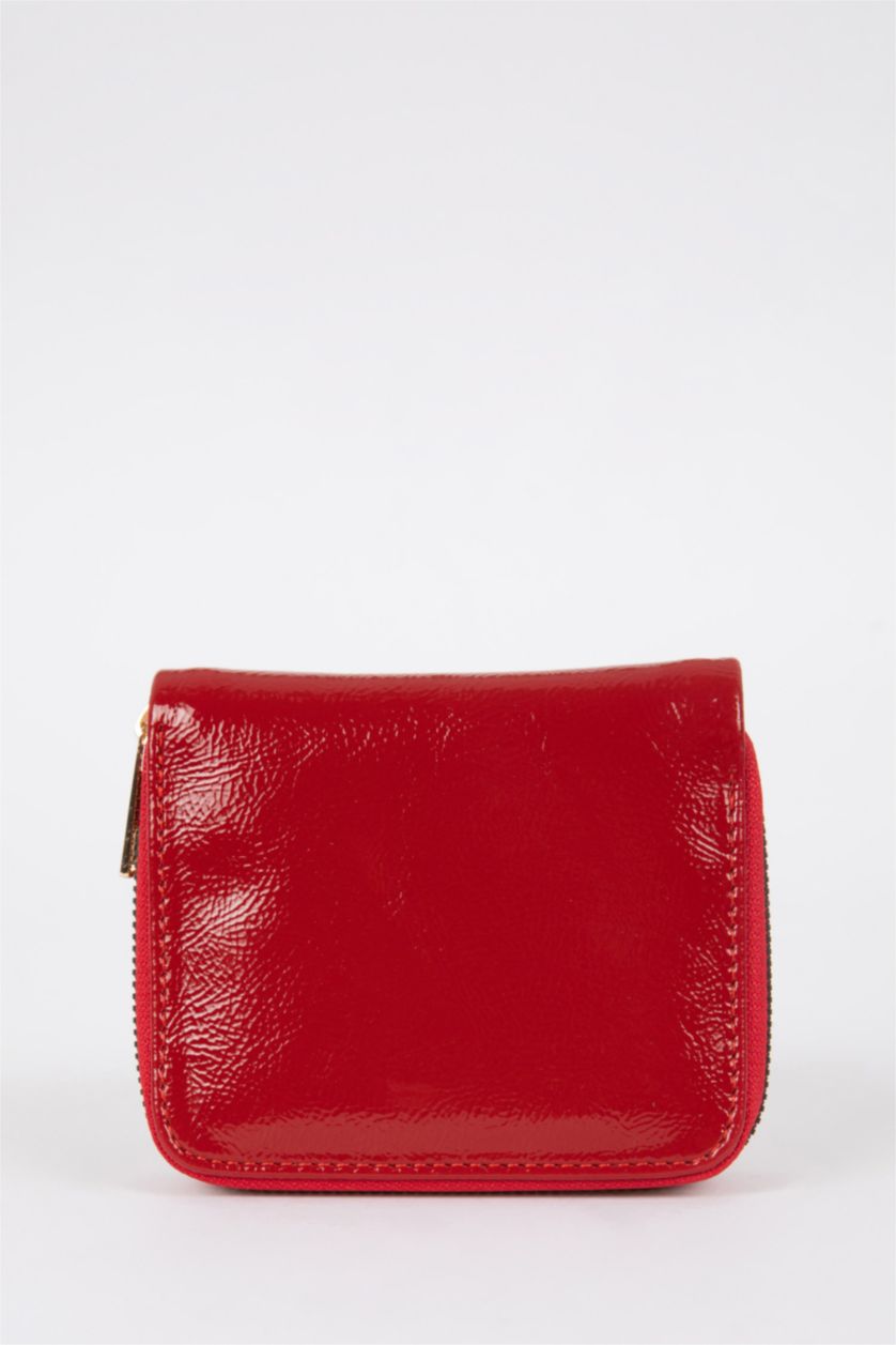WOMAN Red Faux Leather Wallet