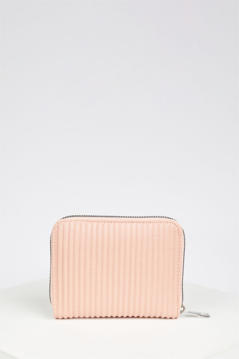 FEMME Rose Clair Portefeuille en similicuir pour femmes