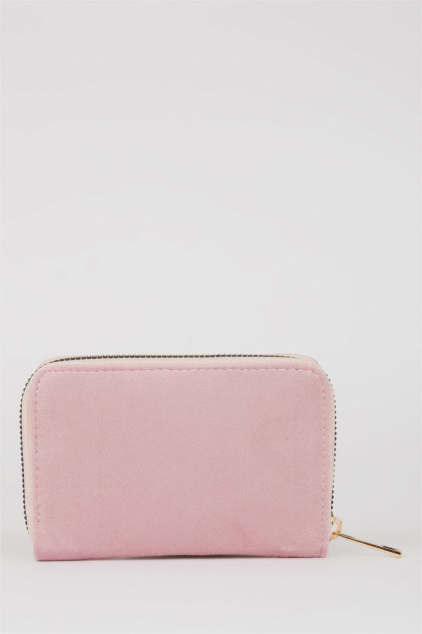 Women Light Pink Women's Suede Look Wallet