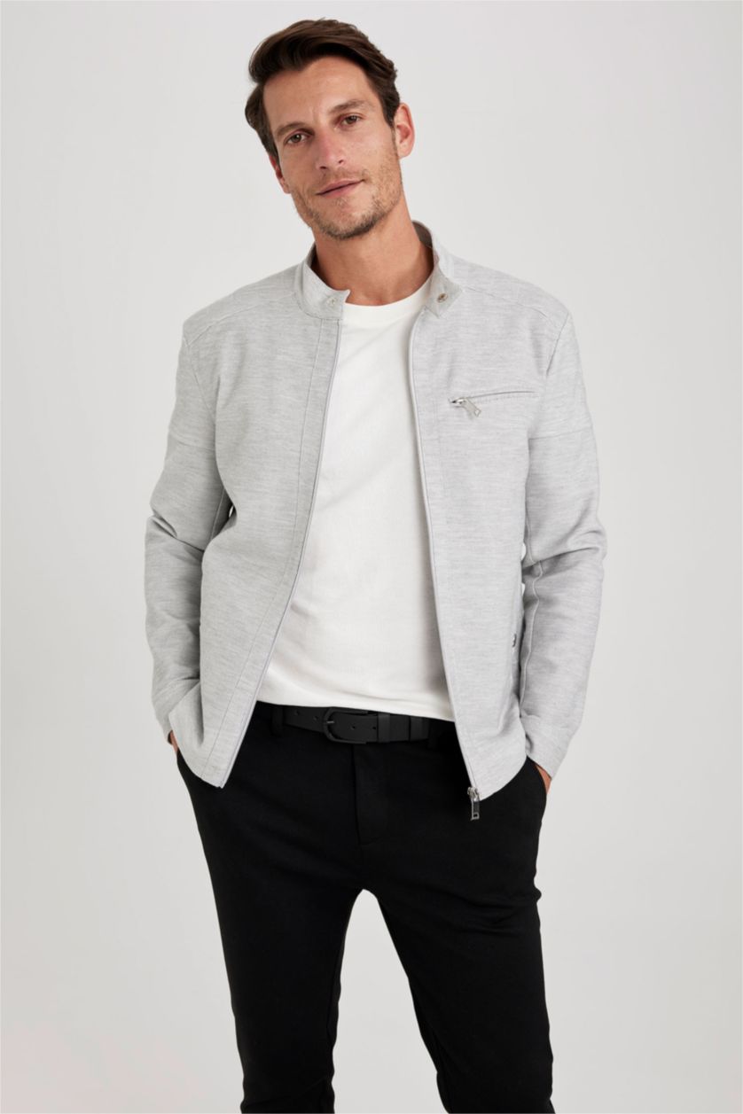 رجال رمادي Puffer Jacket