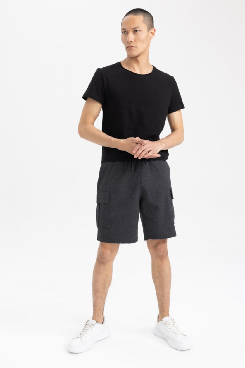 Мужчины Антра-меланж Бермуды карго стандартного кроя