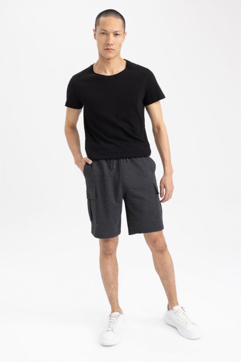 Мужчины Антра-меланж Бермуды карго стандартного кроя
