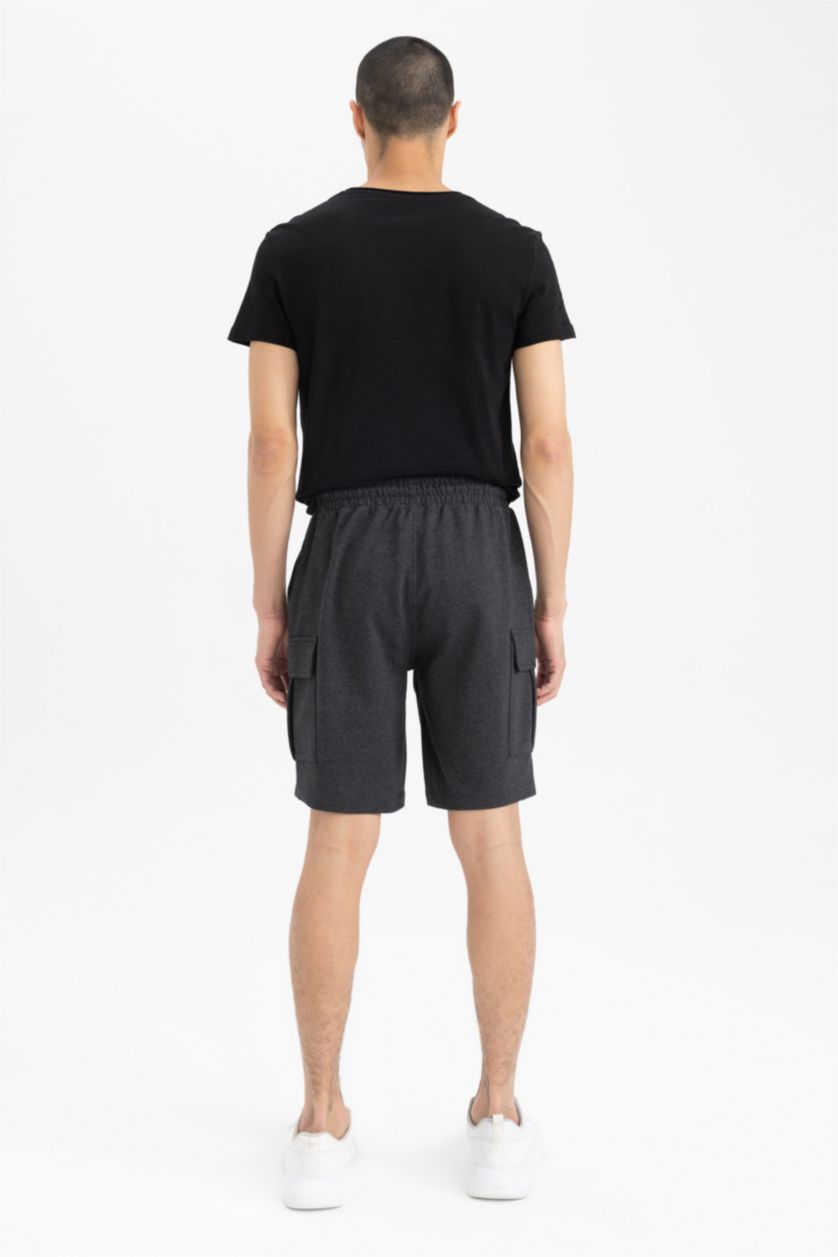 Мужчины Антра-меланж Бермуды карго стандартного кроя