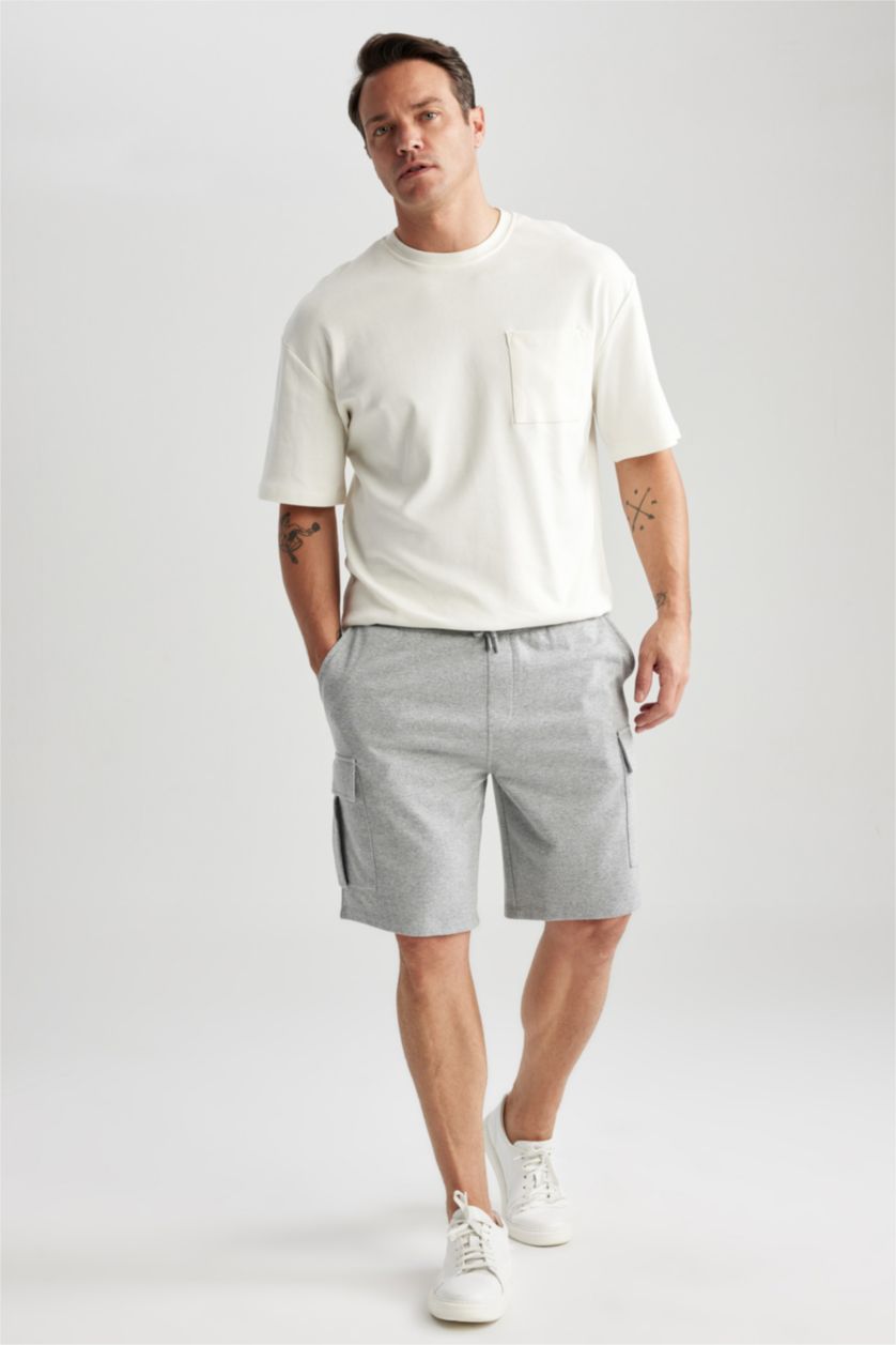 رجال ميلانج رمادي Regular Fit Thin Sweatshirt Fabric