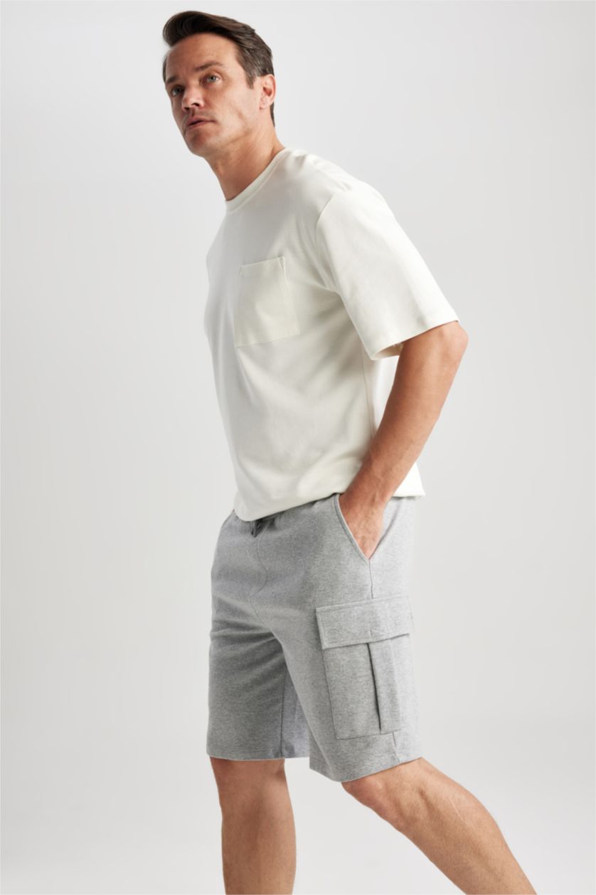 رجال ميلانج رمادي Regular Fit Thin Sweatshirt Fabric