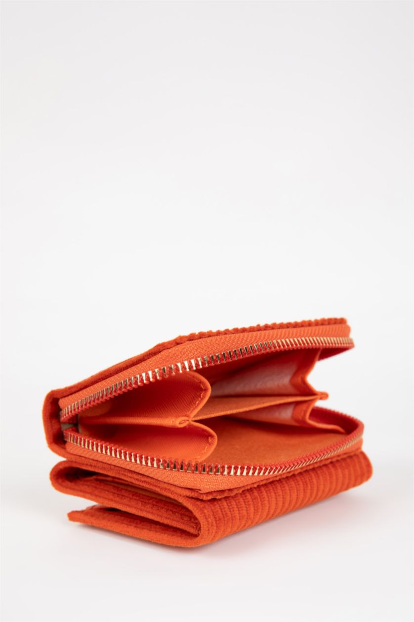 Kadın Turuncu Kadın Süet Cüzdan