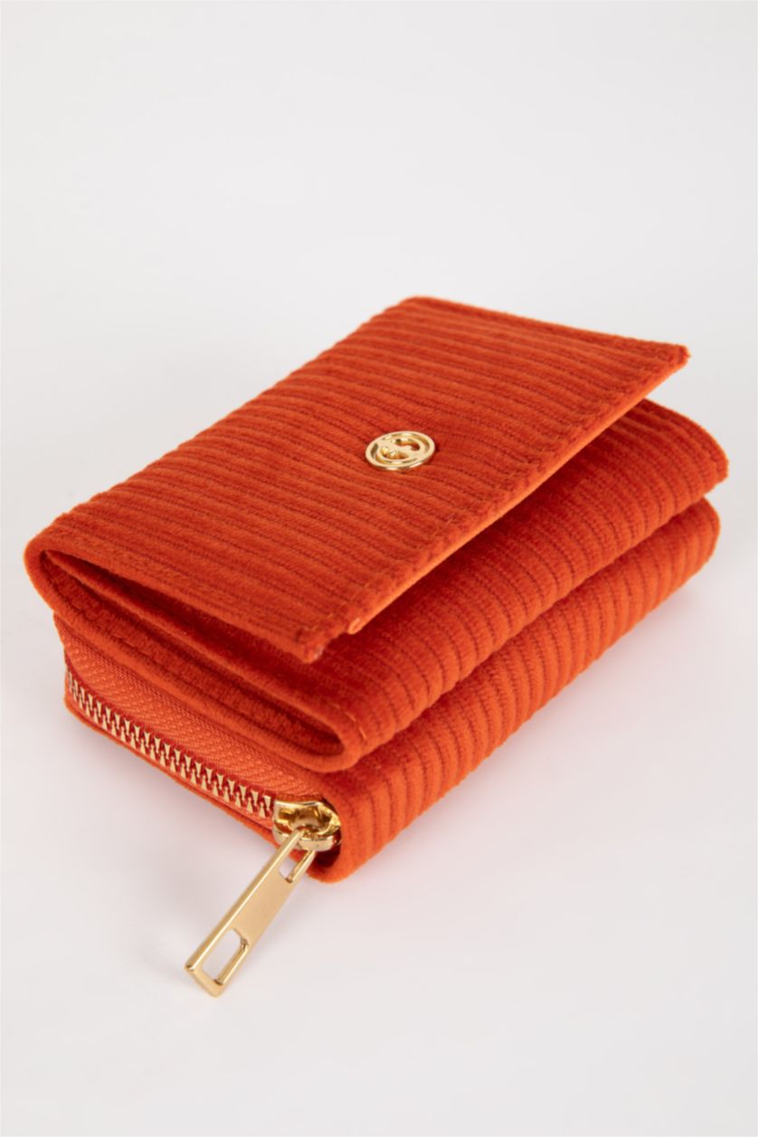 Kadın Turuncu Kadın Süet Cüzdan
