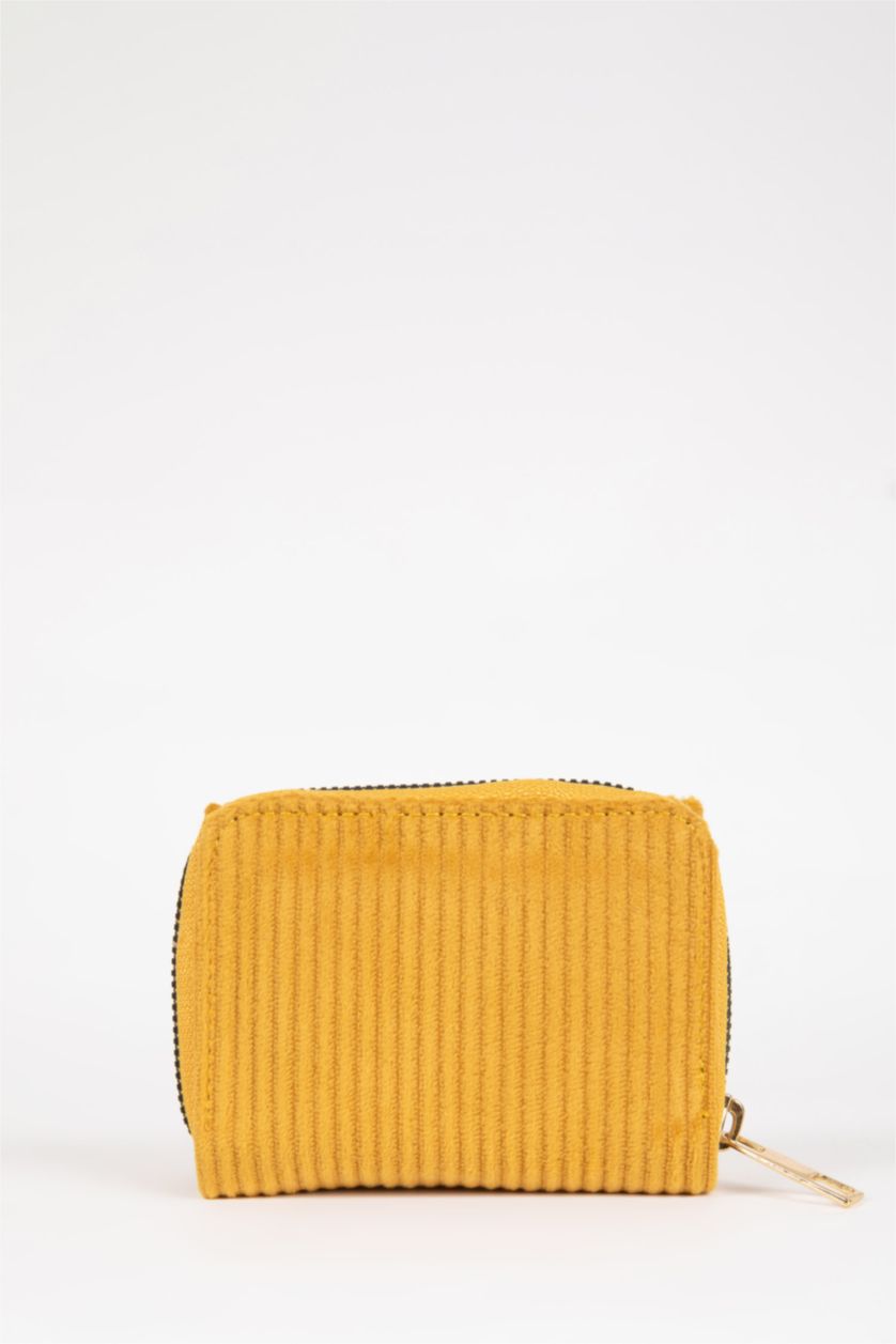 Kadın Koyu Sarı Kadın Süet Cüzdan