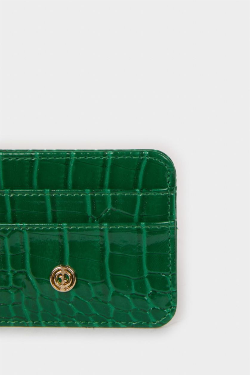 Kadın Haki Kadın Suni Deri Kartlık