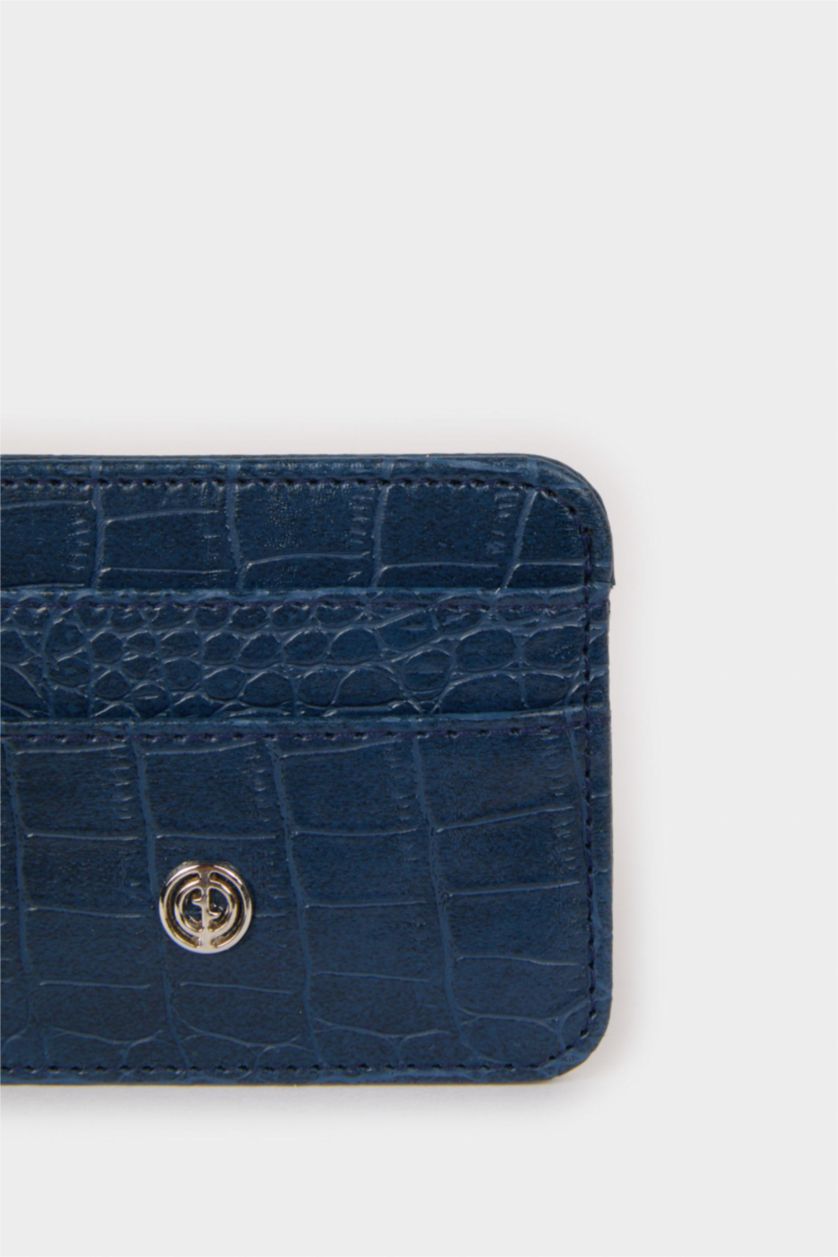 Women NAVY Woman Business Card Wallet