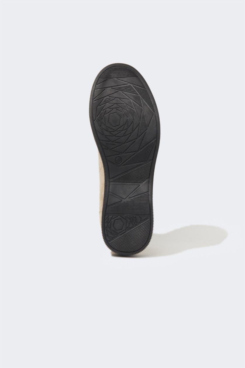 WOMAN Stone Women's Slip On Thick Sole Chelsea Faux Leather Boots