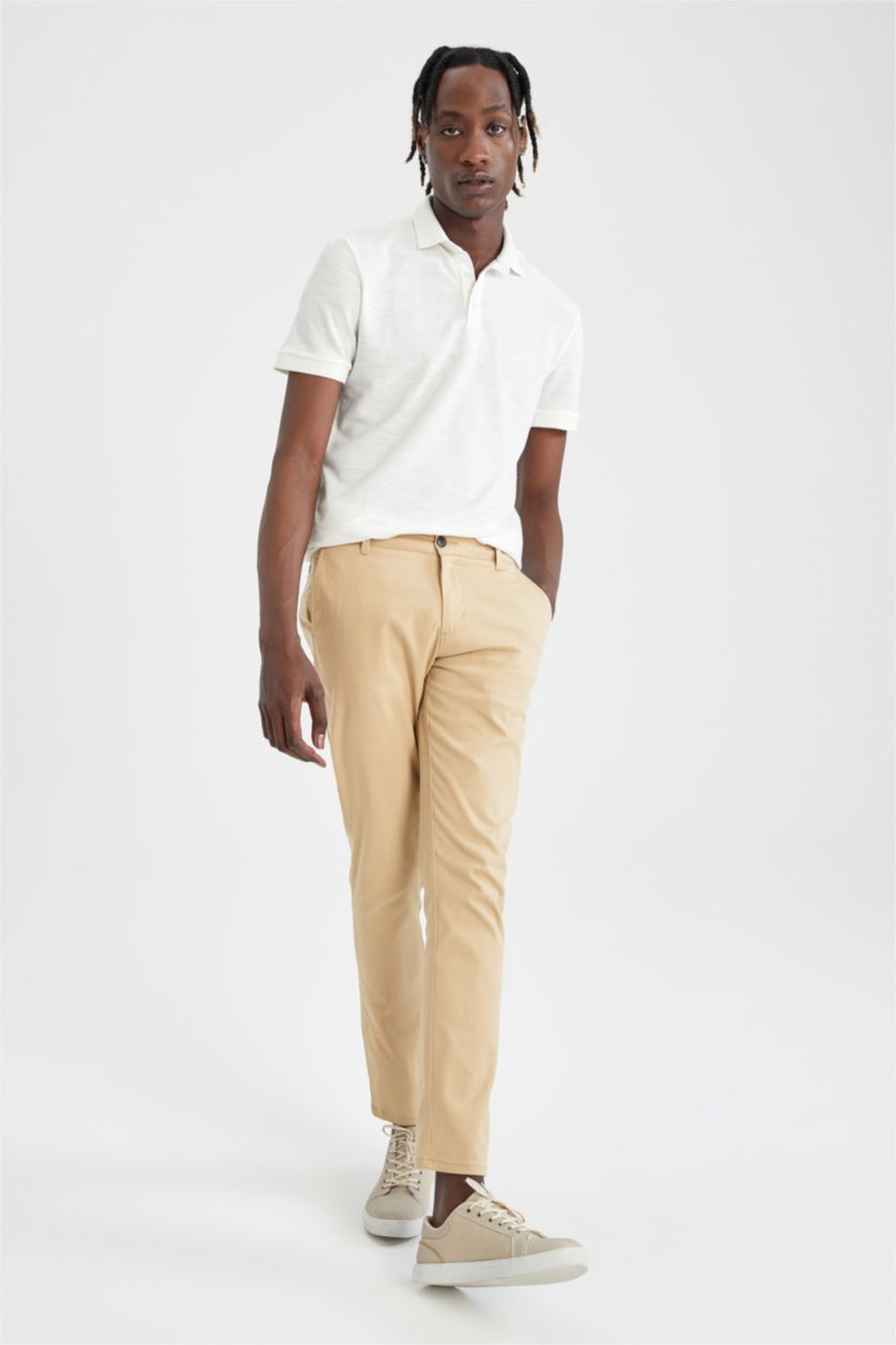 MAN Sand Slim Fit Ankle Gabardine Chinos