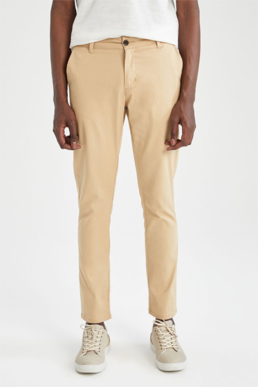 MAN Sand Slim Fit Ankle Gabardine Chinos