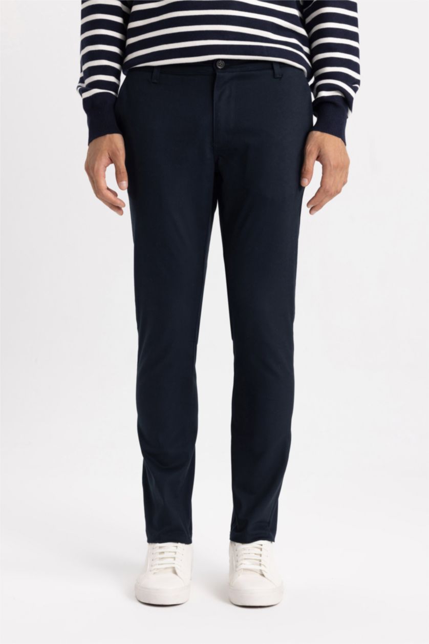 رجال كحلي Slim Fit Trousers
