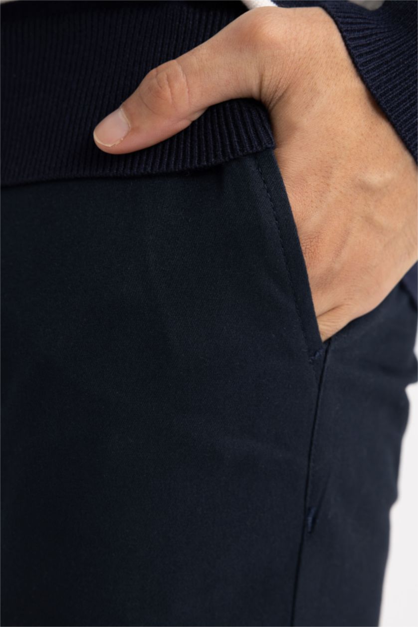 رجال كحلي Slim Fit Trousers