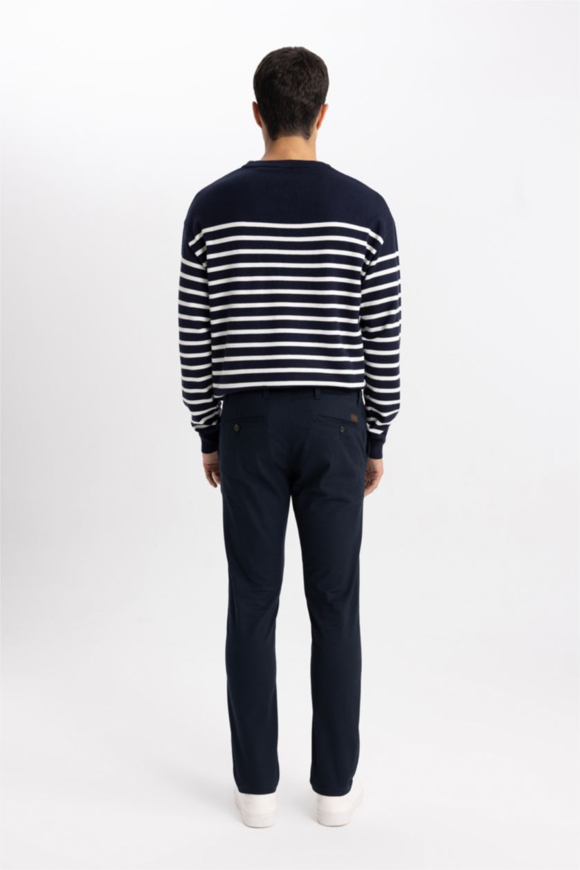 رجال كحلي Slim Fit Trousers