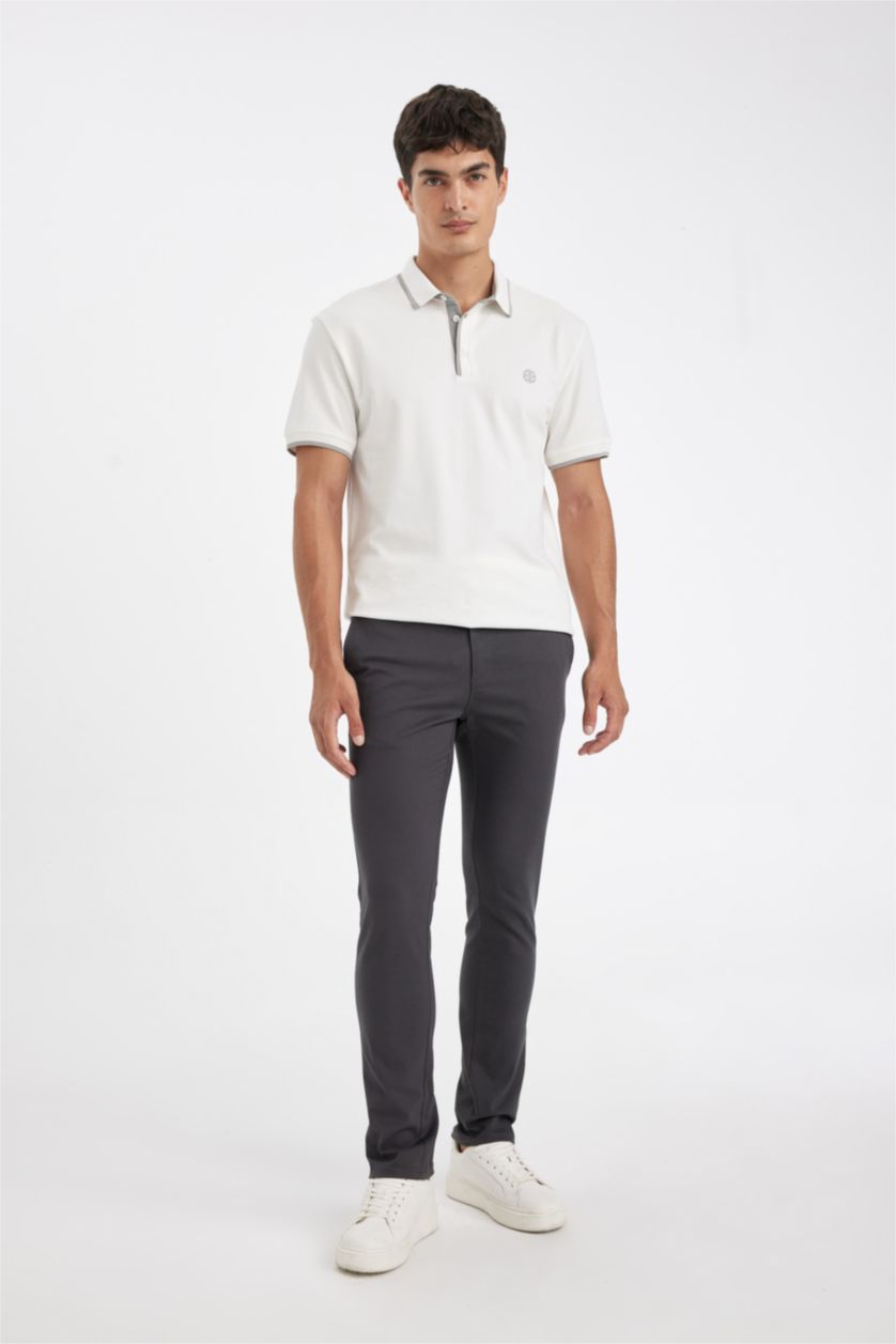 Erkek Koyu Antrasit Slım Fıt Pantolon