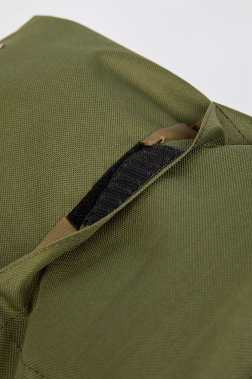 Erkek Çocuk - Genç Erkek Haki Erkek Çocuk Yazı Baskılı Okul Sırt Çantası