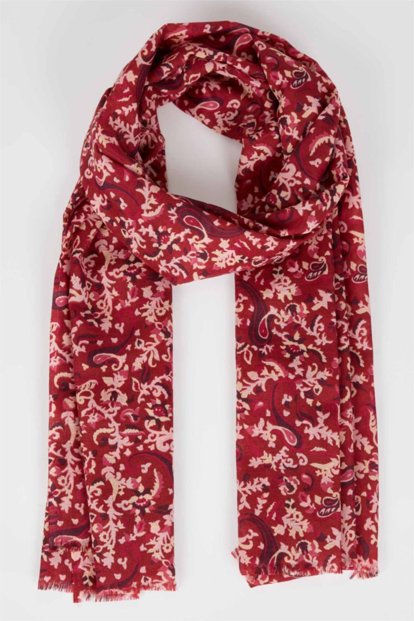 FEMME Bordo Châle à motif floral pour femme