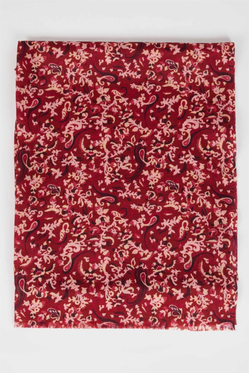 FEMME Bordo Châle à motif floral pour femme