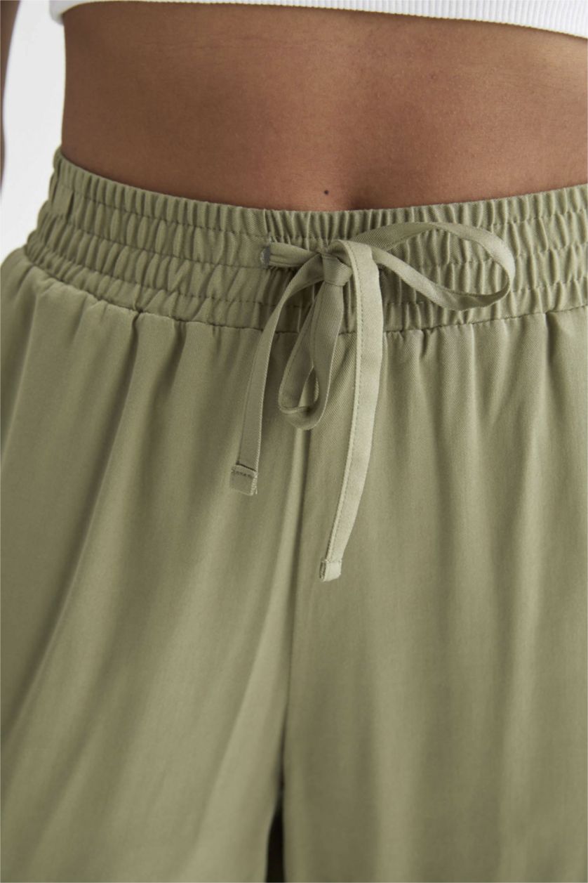 FEMME Bleu Pantalon de jogging en viscose coupe standard